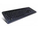 Klávesnice C-TECH KB-102M USB slim black multimediální, CZ/SK