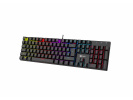 Mechanická herní klávesnice C-TECH Morpheus (GKB-11), casual gaming, CZ/SK, červené spínače, RGB podsvícení, USB