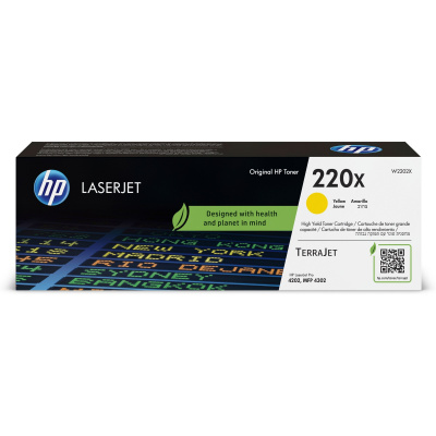 HP 220X Yellow Original LaserJet Toner Cartridge (5,500 pages)