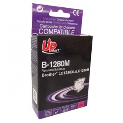 UPrint kompatibilní ink s LC-1280XLM, B-1280M, magenta, 1200str., 12ml, high capacity