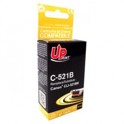 UPrint kompatibilní ink s CLI521BK, C-521B, black, 10ml, s čipem