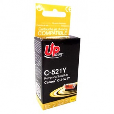 UPrint kompatibilní ink s CLI521Y, C-521Y, yellow, 510str., 10ml, s čipem