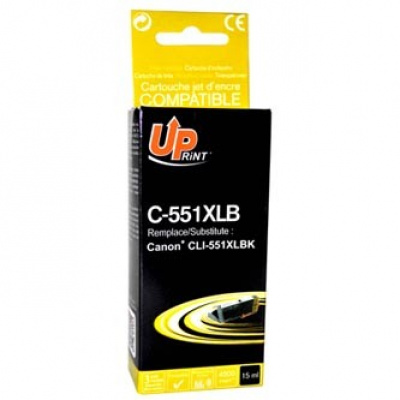 UPrint kompatibilní ink s CLI551BK XL, C-551XLB, black, 11ml, high capacity