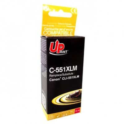 UPrint kompatibilní ink s CLI551M XL, C-551XLM, magenta, 695str., 11ml, high capacity