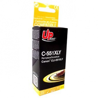 UPrint kompatibilní ink s CLI551Y XL, C-551XLY, yellow, 695str., 11ml, high capacity