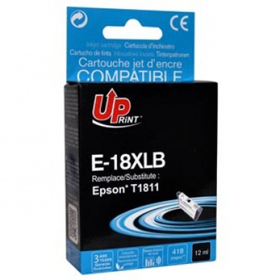 UPrint kompatibilní ink s C13T18114010, 18XL, E-18XLB, black, 470str., 15ml