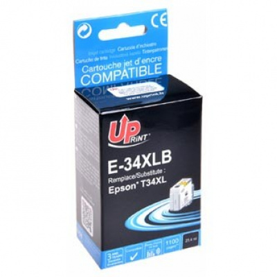 UPrint kompatibilní ink s C13T34714010, T347140, E-34XLB, black, 1100str., 23,4ml