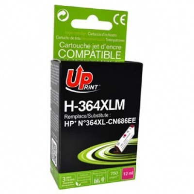 UPrint kompatibilní ink s CB324EE, CN686EE, HP 364XL, H-364XLM, magenta, 12ml, s čipem