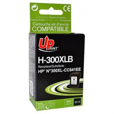 UPrint kompatibilní ink s CC641EE, HP 300XL, H-300XL-B, black, 19ml