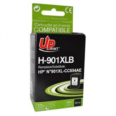 UPrint kompatibilní ink s CC654AE, HP 901XL, H-901XLB, black, 20ml