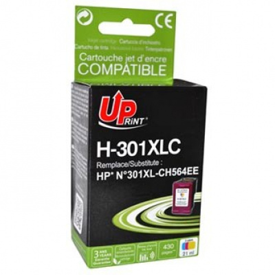 UPrint kompatibilní ink s CH564EE, HP 301XL, H-301XLC, color, 450str., 21ml