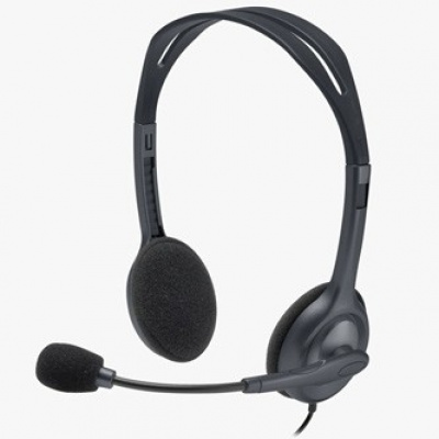 Logitech Stereo H111, sluchátka s mikrofonem, drátováčerná