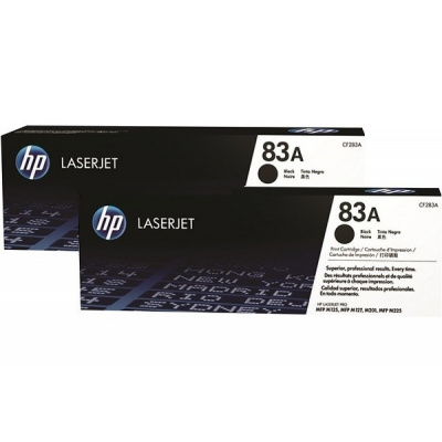 HP 83A CF283AD dvojbalení černý (black) originální toner