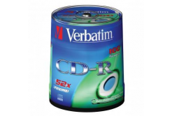 Verbatim CD-R, 43411, Extra Protection, 100-pack, 700MB, 52x, 80min., 12cm, bez možnosti potisku, spindle, pro archivaci dat