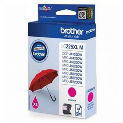 Brother LC-225XLM purpurová (magenta) originální cartridge