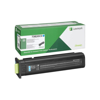 Lexmark 73B20C0 azurový (cyan) originální toner