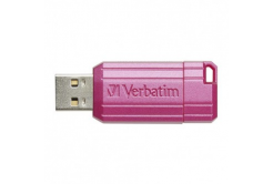 Verbatim USB flash disk, USB 2.0, 128GB, Store,N,Go PinStripe, růžový, 49460, pro archivaci dat