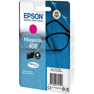 Epson 408 C13T09J34010 purpurová (magenta) originální cartridge