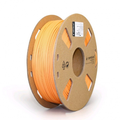GEMBIRD 3D filament, PLA MATTE, 1,75mm, 1000g, 3DP-PLA-01-MTO,  oranžová