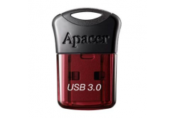 Apacer USB flash disk, USB 3.0, 16GB, AH157, červený, AP16GAH157R-1, USB A, s krytkou