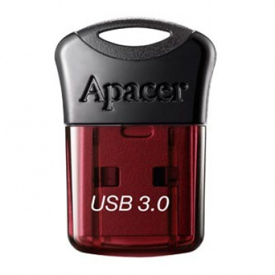 Apacer USB flash disk, USB 3.0, 16GB, AH157, červený, AP16GAH157R-1, USB A, s krytkou