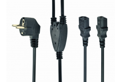 Kabel CABLEXPERT PC-186-ML6 síťový  1,8m VDE 220/230V napájecí rozdvojka Y