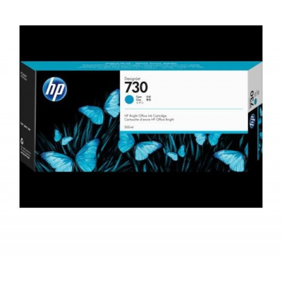 HP 730 P2V68A azurová (cyan) originální cartridge