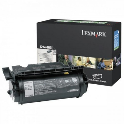 Lexmark 12A7465 černý (black) originální toner