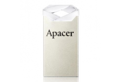 Apacer USB flash disk, USB 2.0, 64GB, AH111, stříbrný, AP64GAH111CR-1, USB A, s poutkem