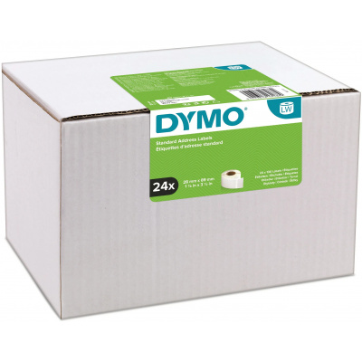 Dymo S0722360 papírové štítky 89mm x 28mm, bílé, adresní, 24 x 130 ks