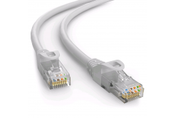 Kabel C-TECH CB-PP6-10 patchcord Cat6, UTP, šedý, 10m