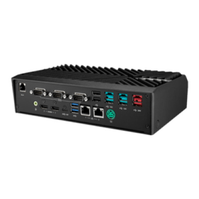 UBX-210K, USB, USB-C, poweredUSB, RS232, BT, Ethernet, Wi-Fi, 10 IoT Enterprise, black, red