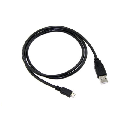 Kabel C-TECH CB-USB2M-05B USB 2.0 AM/Micro, 0,5m, černý