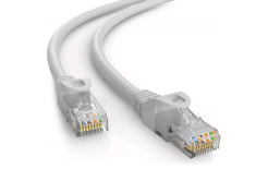 Kabel C-TECH CB-PP6-25 patchcord Cat6, UTP, šedý, 25m