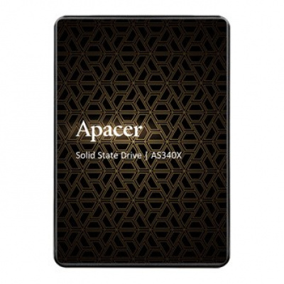 Interní disk SSD 3D NAND Apacer 2.5", interní SATA III 6Gb/s, 120GB, AS340X, AP120GAS340XC-1, 550 MB/s-R, 520 MB/s-W