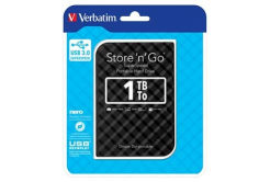 Verbatim externí pevný disk, Store N Go, 2.5", USB 3.0 (3.2 Gen 1), 1TB, 53194, černý