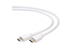 Kabel CABLEXPERT CC-HDMI4-W-10 HDMI-HDMI 3m, 1.4, M/M stíněný, zlacené kontakty, bílý