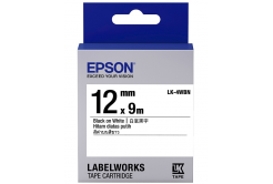 Epson LabelWorks LK-4WBN C53S654021 12mm x 9m, černý tisk / bílý podklad, originální páska