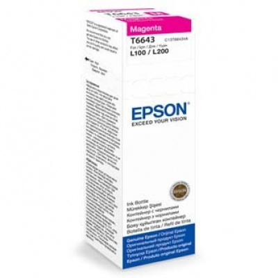 Epson T66434A C13T66434A purpurová (magenta) originální cartridge