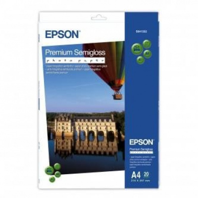 Epson C13S041332 Premium Semigloss Photo Paper, foto papír, pololesklý, bílý, Stylus Photo 880, 2100, A4, 