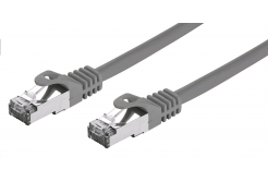 Kabel C-TECH CB-PP7-05 patchcord Cat7, S/FTP, šedý, 0,5m