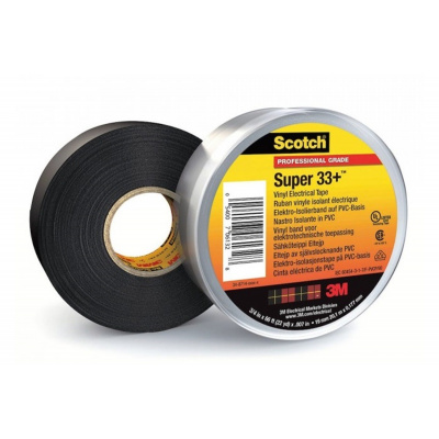 3M 33+ Scotch Super Izolační páska, 19 mm x 20,1 m, černá