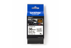 Brother TZ-FX261 / TZe-FX261 Pro Tape, 36mm x 8m, černý tisk/bílý podklad, originální páska