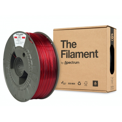 "The Filament" by Spectrum TF-24028, PETG, 1.75mm, TRANSPARENT RED, 1kg