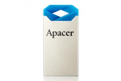 Apacer USB flash disk, USB 2.0, 64GB, AH111, modrý, AP64GAH111U-1, USB A, s poutkem