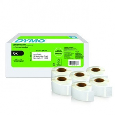 Dymo 2177564, 54mm x 25mm, bílé papírové štítky