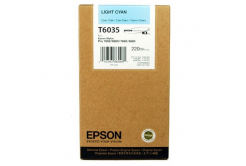 Epson T603500 světle azurová (light cyan) originální cartridge