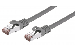 Kabel C-TECH CB-PP6F-5 patchcord Cat6, FTP, šedý, 5m