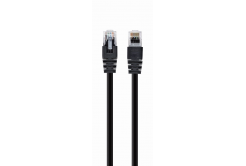 Patch kabel CABLEXPERT PP12-0.25M/BK c5e UTP  0 25m BLACK