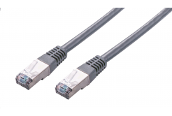 Kabel C-TECH CB-PP5F-15 patchcord Cat5e, FTP, šedý, 15m